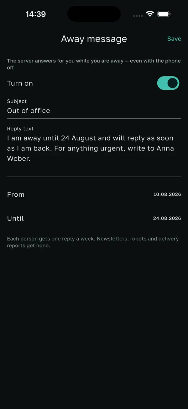 Tiho Mail — 3
